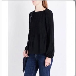 Maje Lockin Pleated Balloon Sleeve  blouse, size “2” (US6)